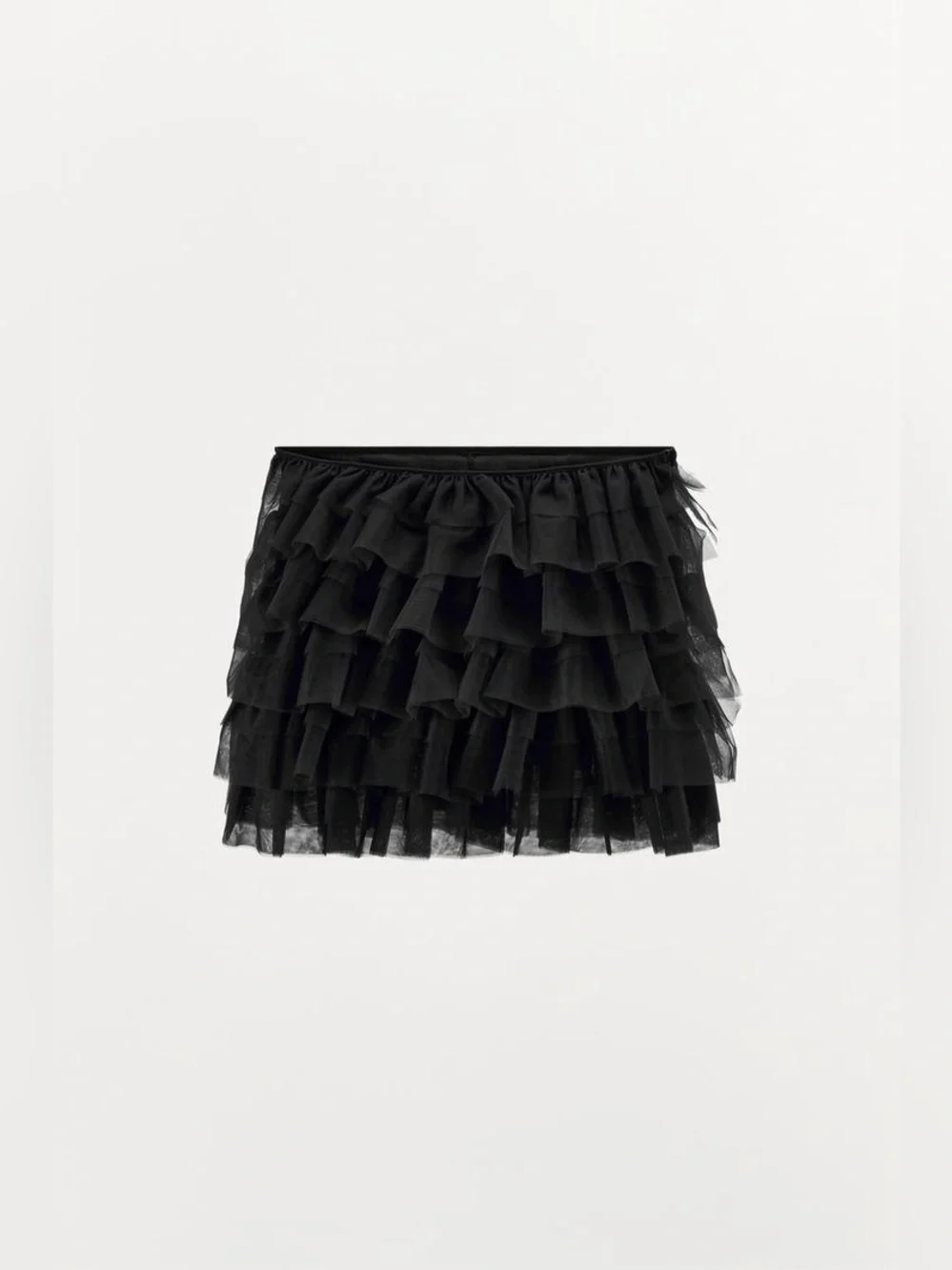 Zara Tulle Ruffle Layered Mini Skirt Halloween Collection - Picture 3 of 8